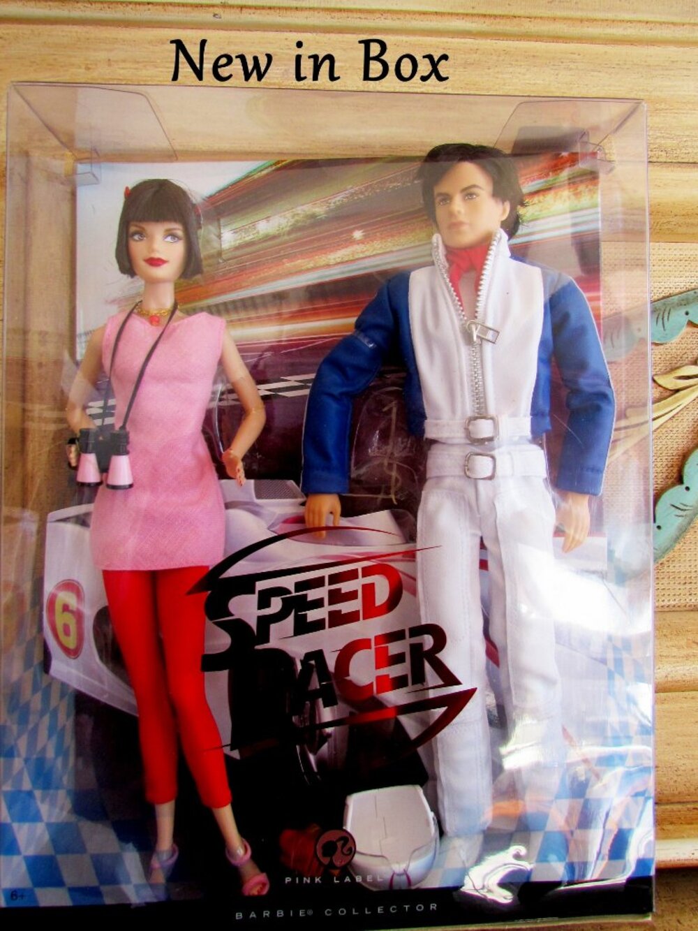 TRIXIE & SPEED RACER DOLLS, PRETTIEST BARBIE EVER w HANDSOME DRIVER NWT